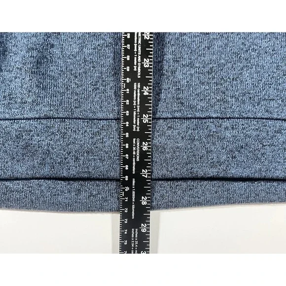 Eddie Bauer Radiator Fleece Mens Snap Mock Pullover XL 1/4 Button Blue Soft - Picture 8 of 12